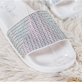 Lemax Chaussons Blancs Avec Oxyde De Zirconium blanche 1