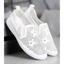 GOLL Slipons Blancs Ajourés 2