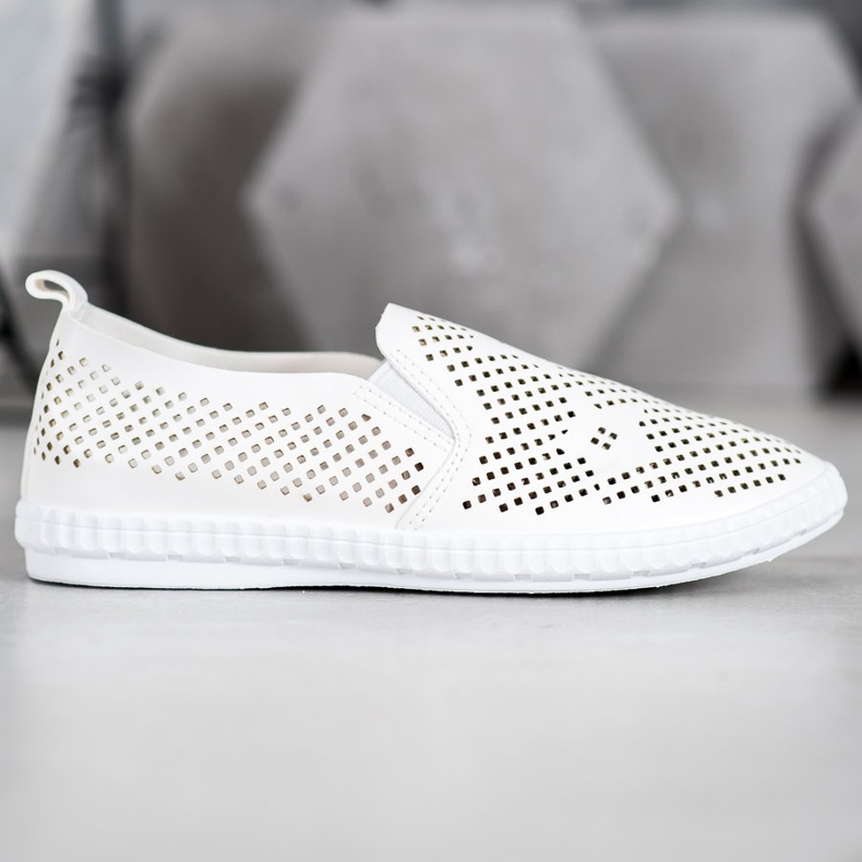 GOLL Slipons Blancs Ajourés blanche 1