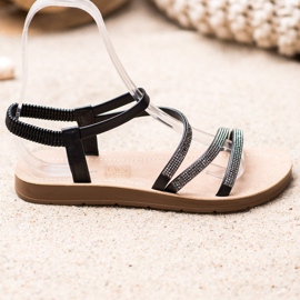 Sea Elves Sandales à enfiler élégantes noir 1