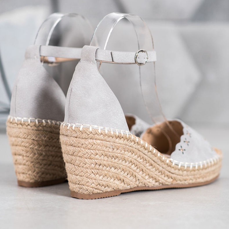 Evento Sandales À Motif Ajouré gris 2