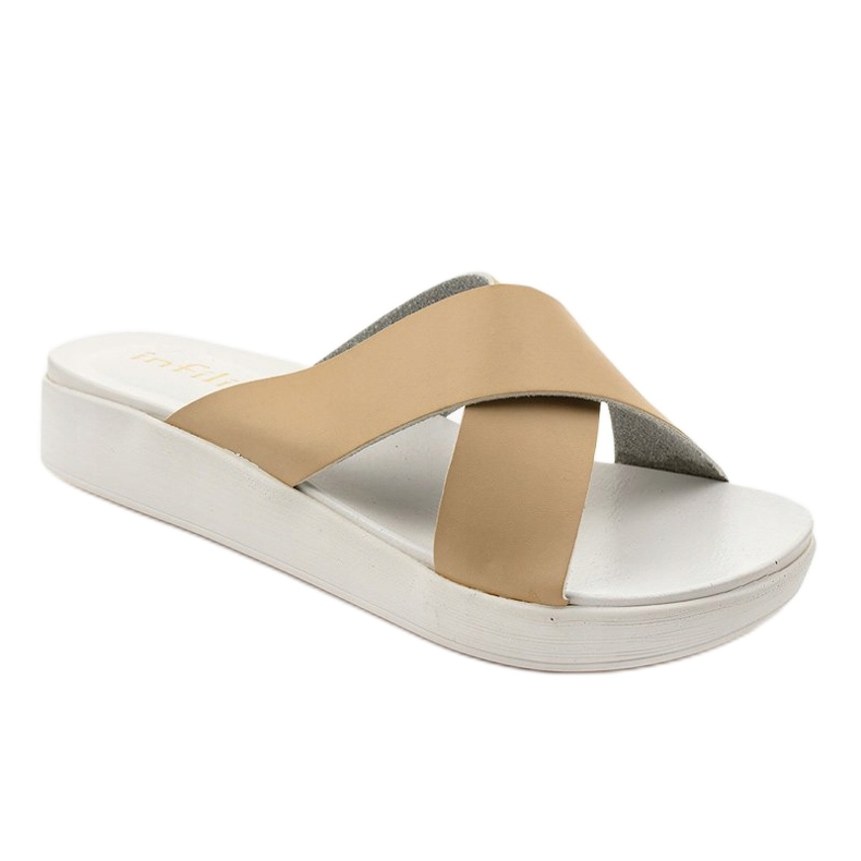 Chaussons femme LU22 beiges 1 Chaussons femme LU22 beiges 1