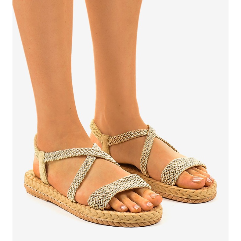 Sandales beiges femme C602 1