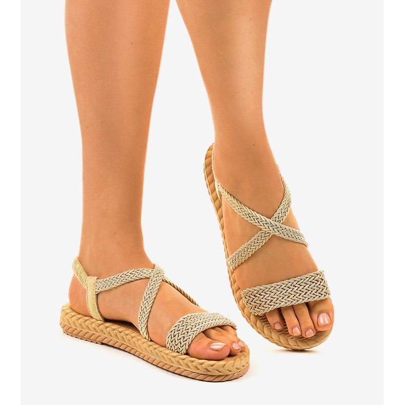 Sandales beiges femme C602 2