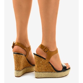Espadrilles compensées noires VB76063 le noir 3