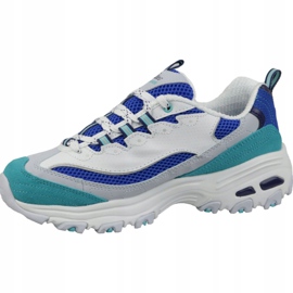 Skechers D'Lites Seconde Chance W 13146-WBL blanche bleu multicolore 1 Skechers D'Lites Seconde Chance W 13146-WBL blanche bleu multicolore 1