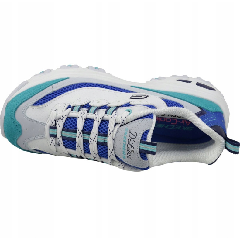 Skechers D'Lites Seconde Chance W 13146-WBL blanc bleu multicolore 2