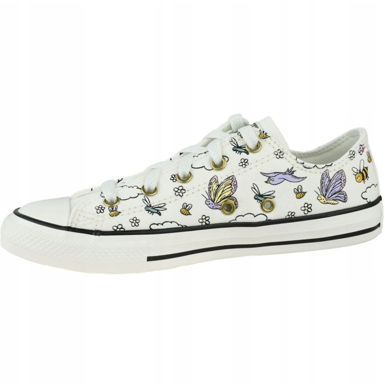 Converse Chuck Taylor All Star Low Enfant 667898C blanche multicolore 1