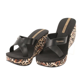 Chaussons compensés femme Ipanema 82856 brun le noir 2