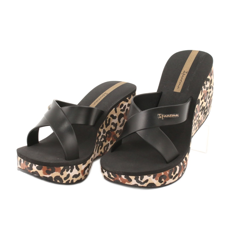 Chaussons compensés femme Ipanema 82856 brun le noir 2