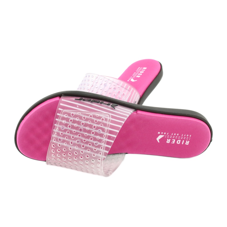 Chaussons de piscine Rider 82740 incolore le noir rose 3 Chaussons de piscine Rider 82740 incolore le noir rose 3