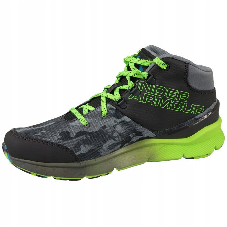 Under Armour Bgs Overdrive Mid K Jr 1266381-019 gris vert 1
