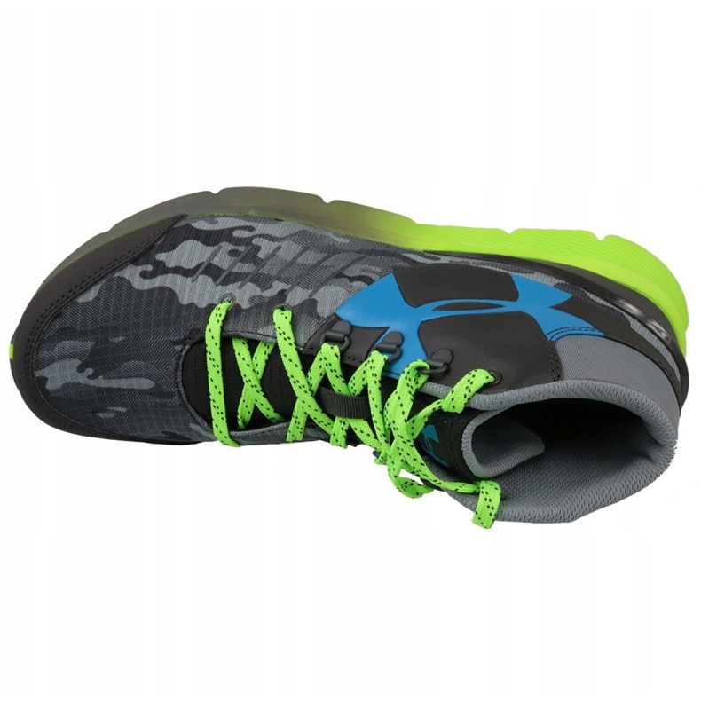Under Armour Bgs Overdrive Mid K Jr 1266381-019 gris vert 2