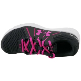 Under Armour W Dash Rn 2 W 1285488-003 chaussures noir rose 2