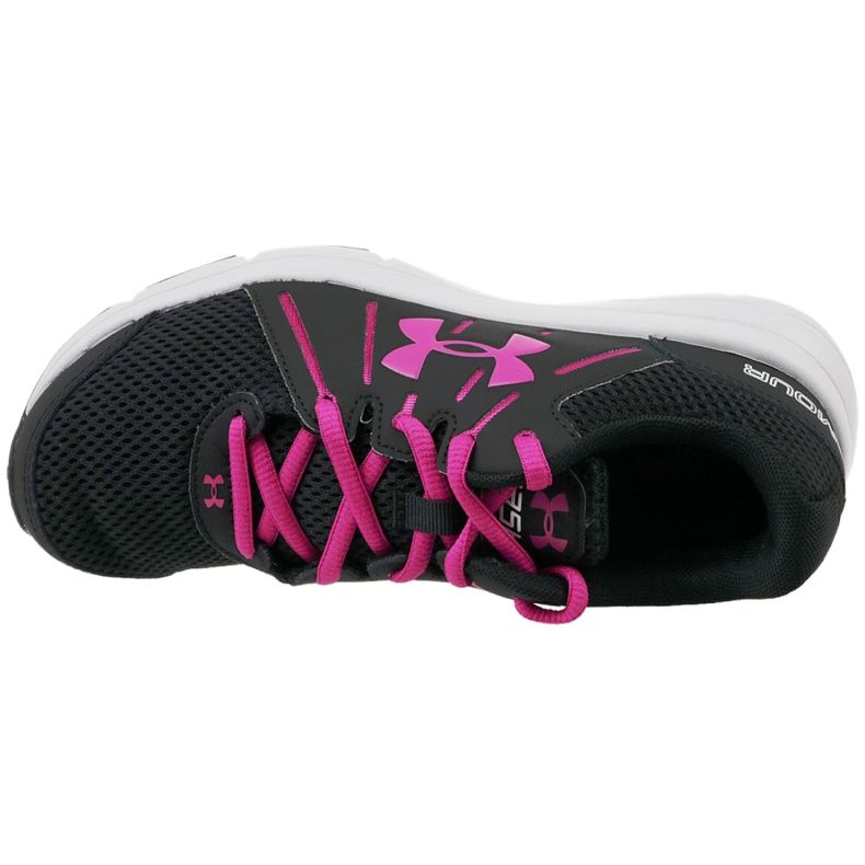 Under Armour W Dash Rn 2 W 1285488-003 chaussures noir rose 2