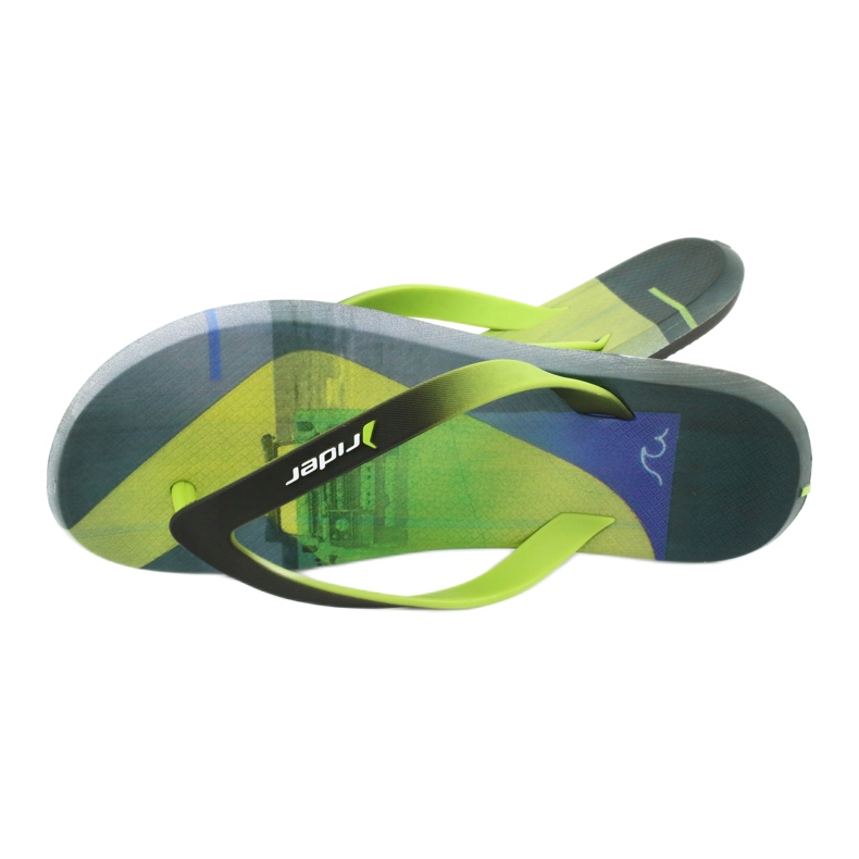 Tongs homme Rider Energy AD 10719 noir bleu gris vert 5