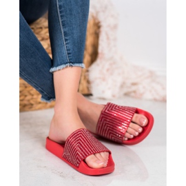 Lemax Chaussons Rouges Avec Cubic Zirconia 4