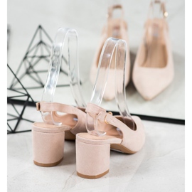 Seastar Escarpins à talon découvert beige 4
