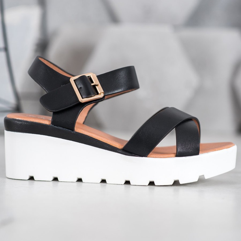 Weide Sandales à la mode noir 2