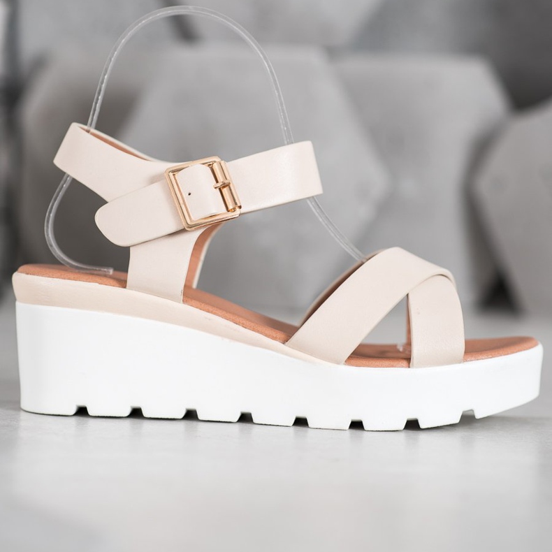 Weide Sandales à la mode brun 2