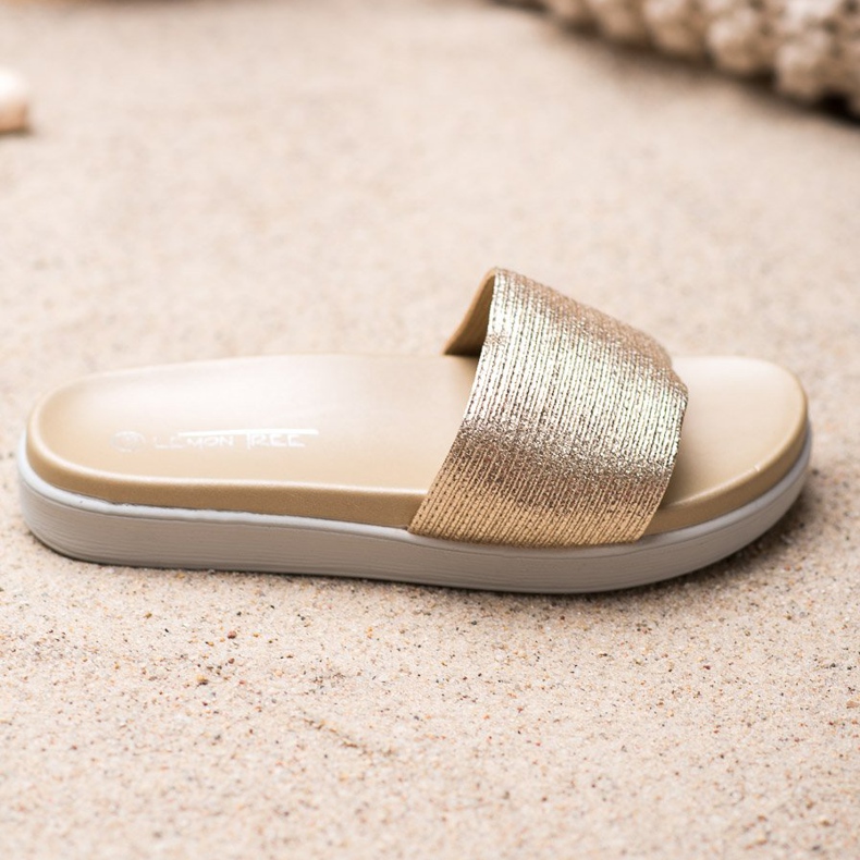 SHELOVET Chaussons dorés classiques 2