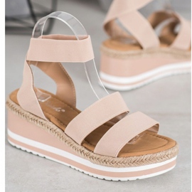 Weide Chaussures compensées à enfiler avec une bande élastique brun 2