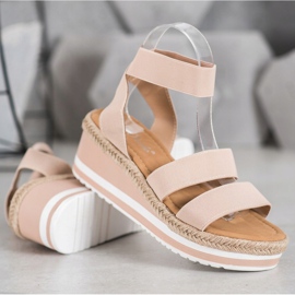 Weide Chaussures compensées à enfiler avec une bande élastique brun 1