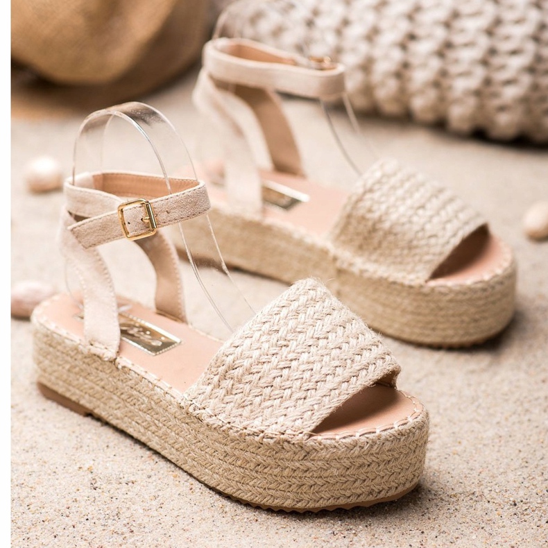 Weide Espadrilles Sandales Sur La Plateforme brun 1 Weide Espadrilles Sandales Sur La Plateforme brun 1