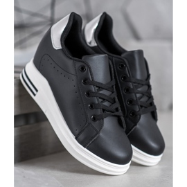 SHELOVET Chaussures de sport sur un coin le noir 2 SHELOVET Chaussures de sport sur un coin le noir 2