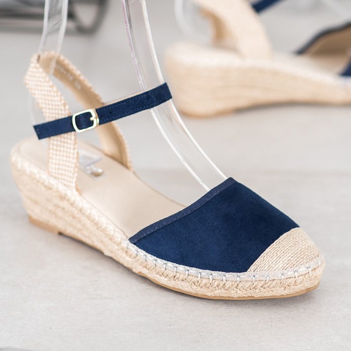 Best Shoes Sandales espadrilles bleu marine 1 Best Shoes Sandales espadrilles bleu marine 1
