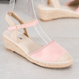 Best Shoes Sandales Espadrilles rose clair 1 Best Shoes Sandales Espadrilles rose clair 1