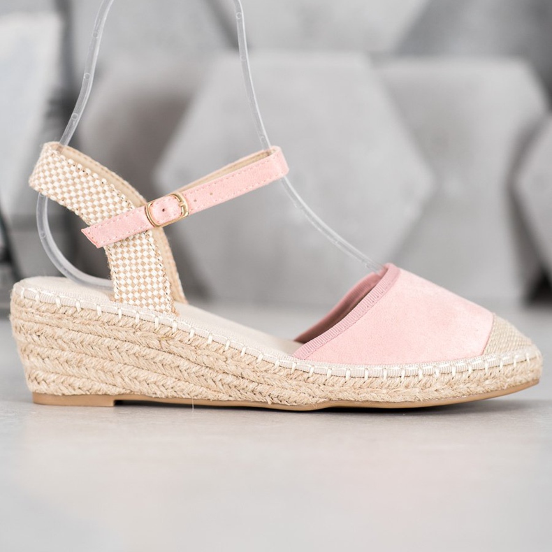 Best Shoes Sandales Espadrilles rose clair 2 Best Shoes Sandales Espadrilles rose clair 2