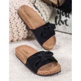 Evento Pantoufles En Daim Sur La Plateforme noir 1