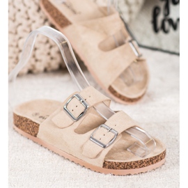 Evento Pantoufles Décontractées Avec Boucle beige 2