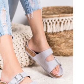 Evento Pantoufles Décontractées Avec Boucle gris 2