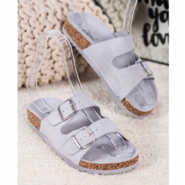 Evento Pantoufles Décontractées Avec Boucle gris 1