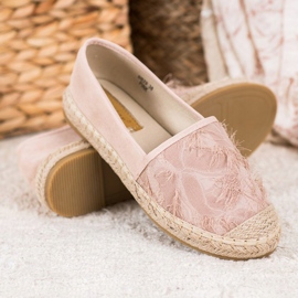 Seastar Espadrilles en daim rose 1