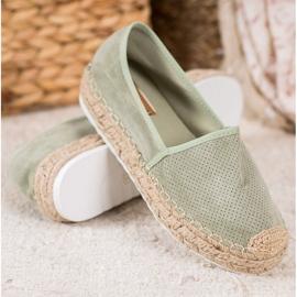 Seastar Espadrilles Ajourées En Daim vert 3