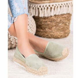 Seastar Espadrilles Ajourées En Daim vert 4