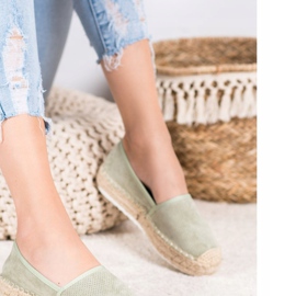 Seastar Espadrilles Ajourées En Daim vert 5