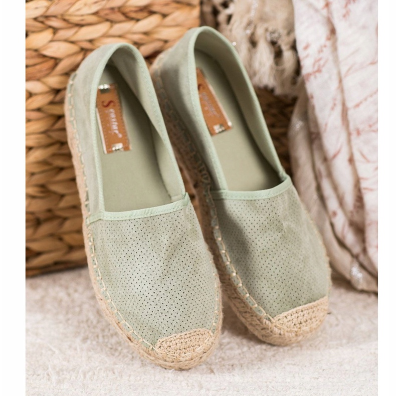 Seastar Espadrilles Ajourées En Daim vert 1