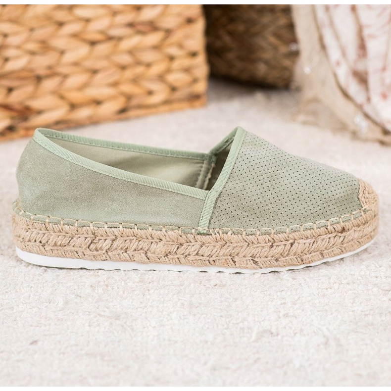 Seastar Espadrilles Ajourées En Daim vert 2