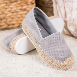 Seastar Espadrilles Ajourées En Daim gris 3