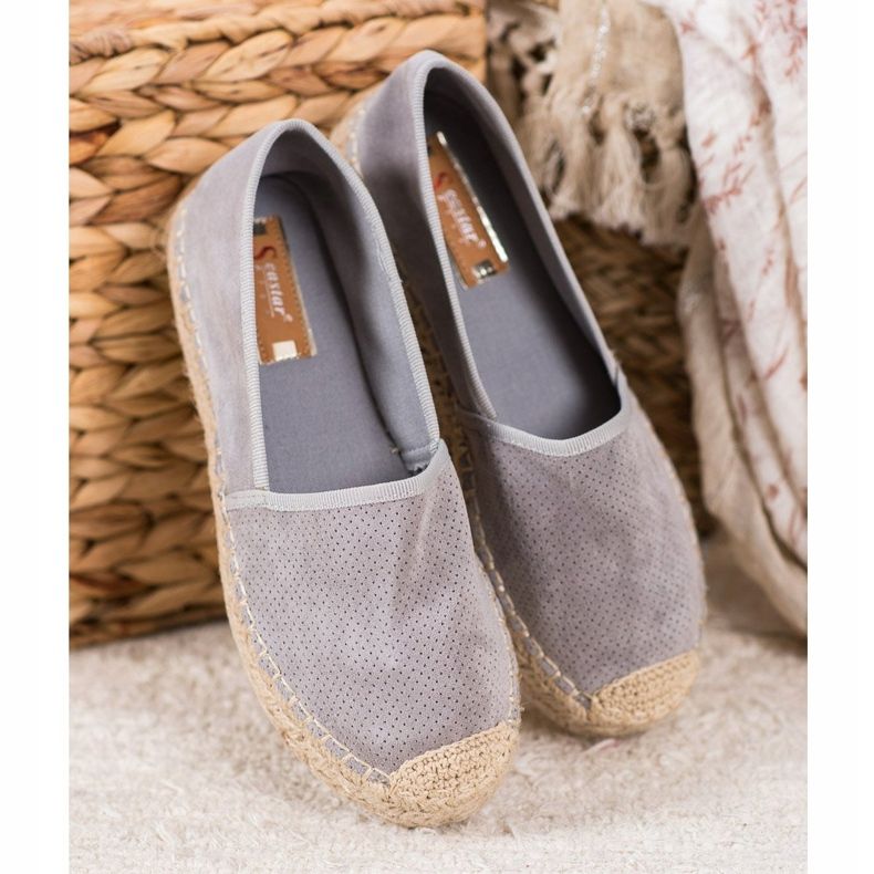 Seastar Espadrilles Ajourées En Daim gris 1