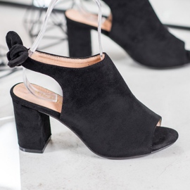 SHELOVET Sandales à talons hauts le noir 1