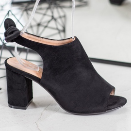 SHELOVET Sandales à talons hauts le noir 2