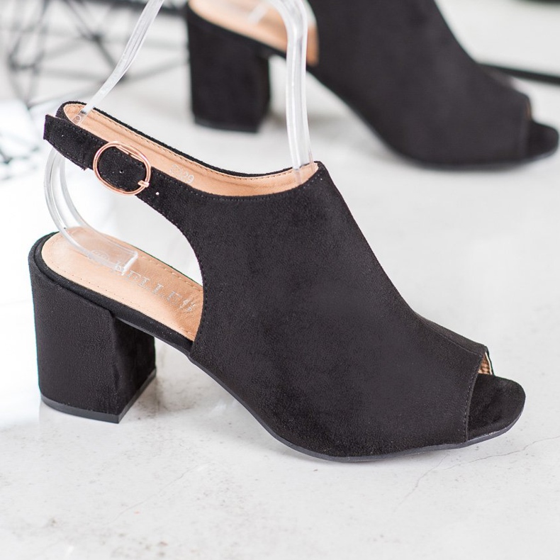 SHELOVET Sandales classiques à talons hauts le noir 1