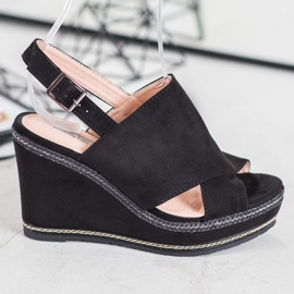 Best Shoes Sandales de mode noires 2