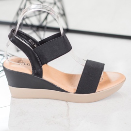 Clowse Sandales à enfiler légères le noir 2 Clowse Sandales à enfiler légères le noir 2