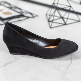 SHELOVET Escarpins compensés noirs le noir 2 SHELOVET Escarpins compensés noirs le noir 2